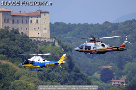 2018-07-01 Arona Airshow 0876 Agusta A109 Trekker e Agusta-Westland AW-169